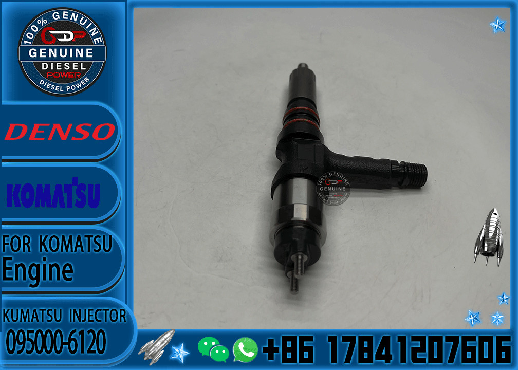 Car Assembly Injector Engine excavator 6261-11-3100 095000-6120 Fuel Injectors 095000-6120