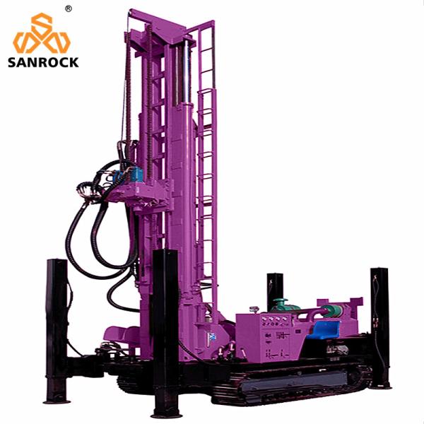 800m Deep Water Drilling Rigs Diesel Engine 194KW Hydraulic Water Well Drilling