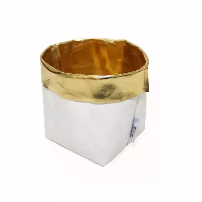 Custom Reusable Recycling Paper Bag Seedling Pots 0.55mm Washable Paper Bag For Plants