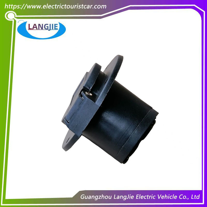 Black Circular Charging Socket EAGLE Tourist Bus Accessories