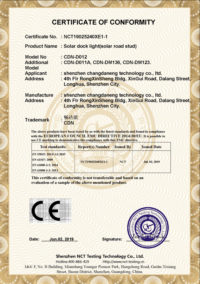IP68 Solar Fence Light For Outside
