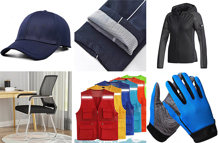 Knitted Dry Fit Big Hole Sports Mesh Fabric For Cloth Lining 100 Polyester