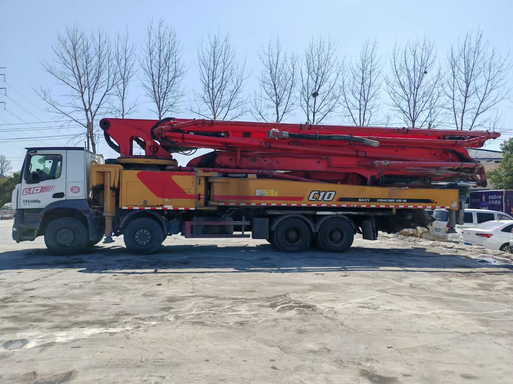 2021 Used Concrete Pump Truck 62m Price, Installed With Mercedes Benz Chassis