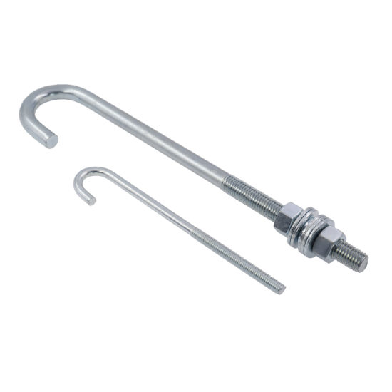 Silver L Type Foundation Anchor Bolt Grade 4.8/ 8.8/ 10.9/ 12.9 Ect for Carbon Steel