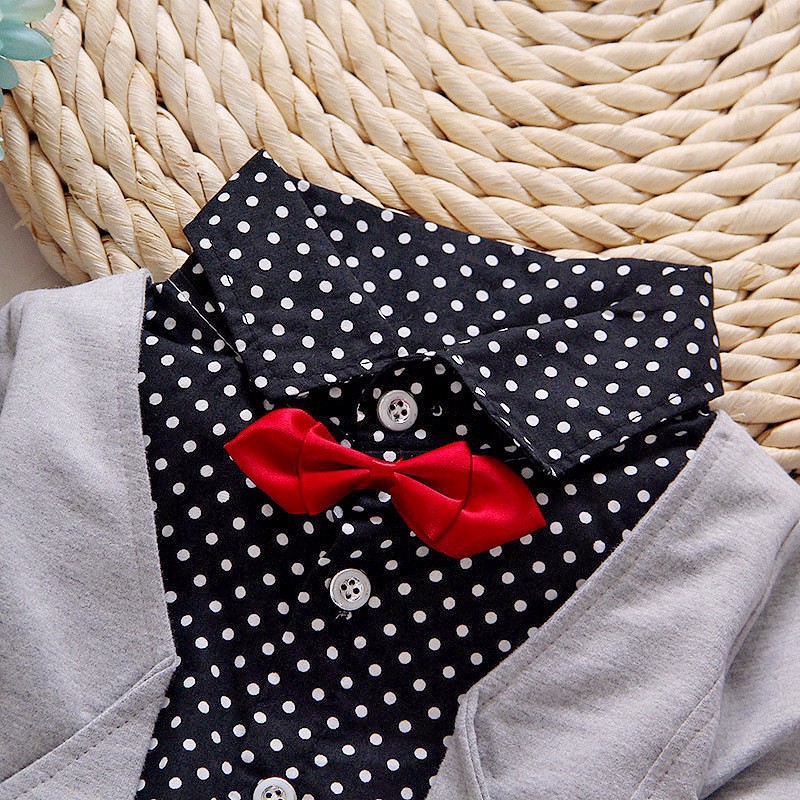 Children'S Outfit Sets Baby Bow Tie Two Piece Suit Children'S Clothing