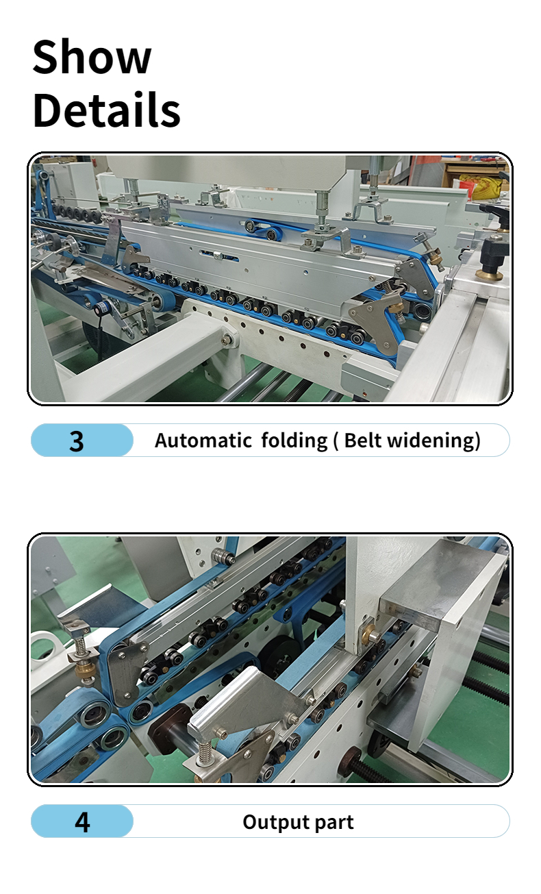 Convenient CQT-800 Aluminum Foil and Tin Foil Packaging Box Folding Gluing Machinery