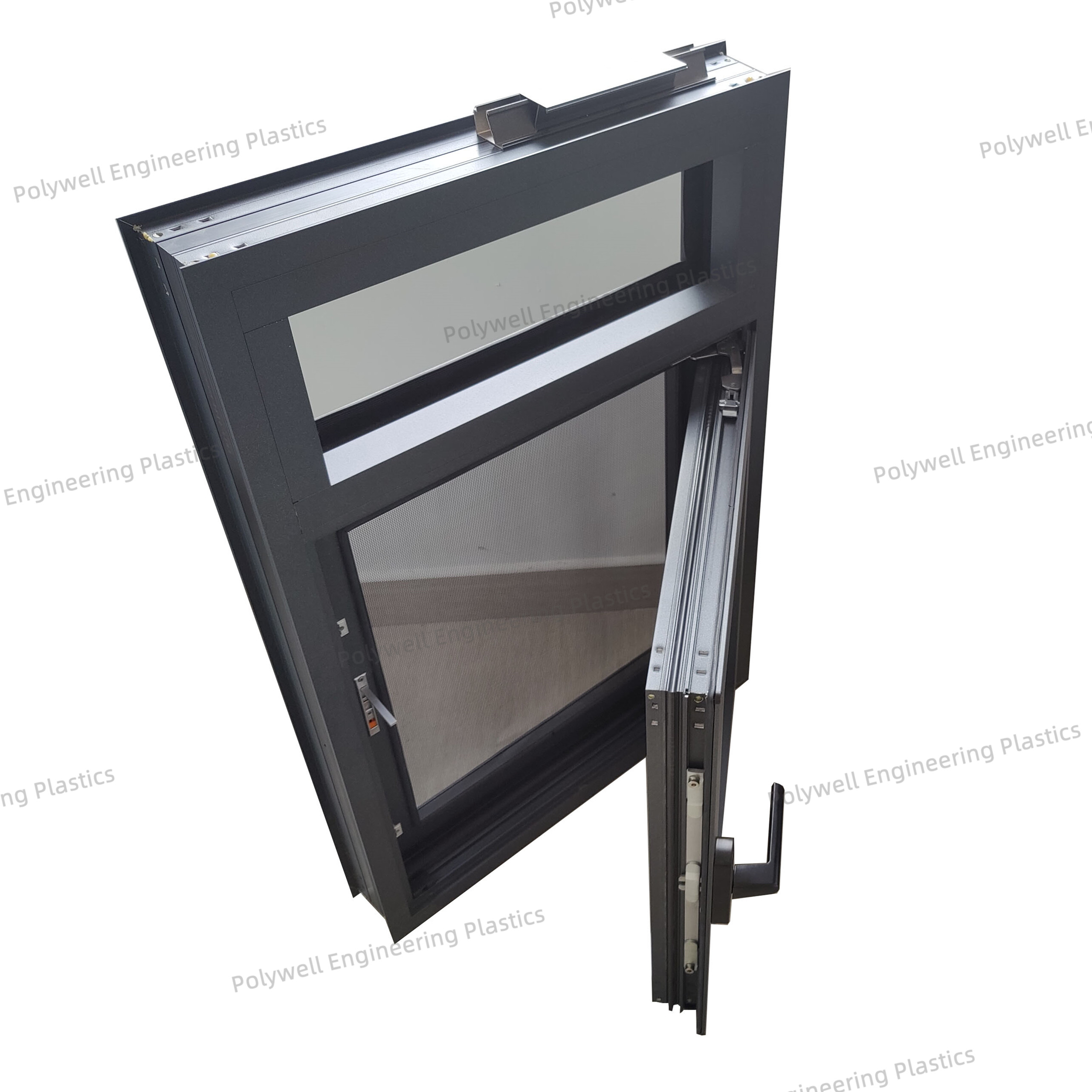 Energy Saving Aluminum Frame System Window Residential Double Glazed Aluminum Profile