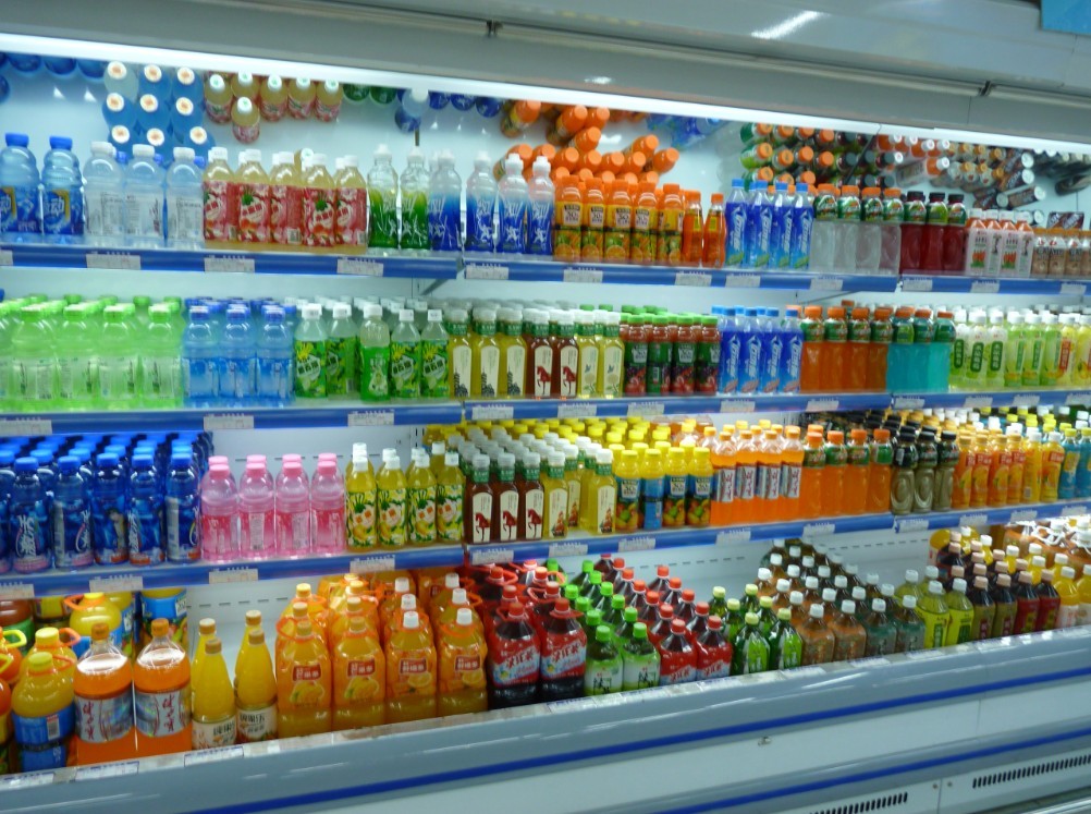 Supermarket Open Front Display Fridge For Vegetable / Fruit / Drink
