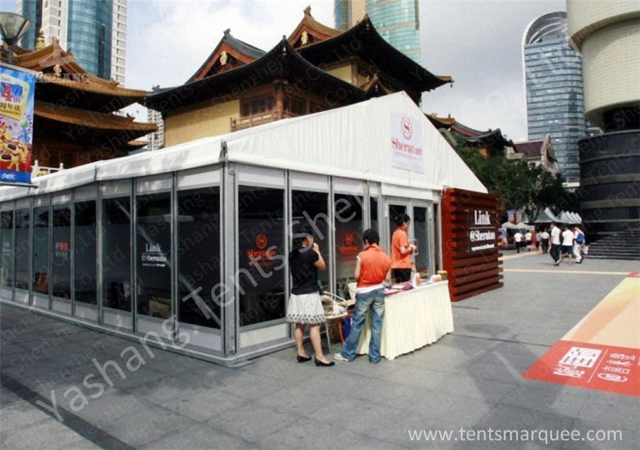 UV Resistant custom Outdoor Event Tent Building Solid Glass and EPS Wall Designed