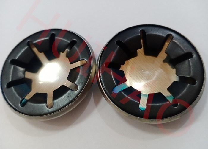 Manganese Steel 3mm Starlock Push On Fasteners For Retaining Imperial Round Shafts