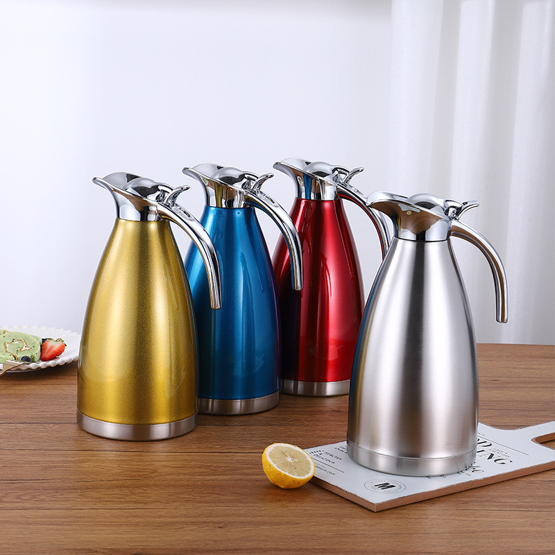 1.5L 2L Thermos Coffee Pot Hotel Guest Room Supplies Vacuum Insulated Kettle