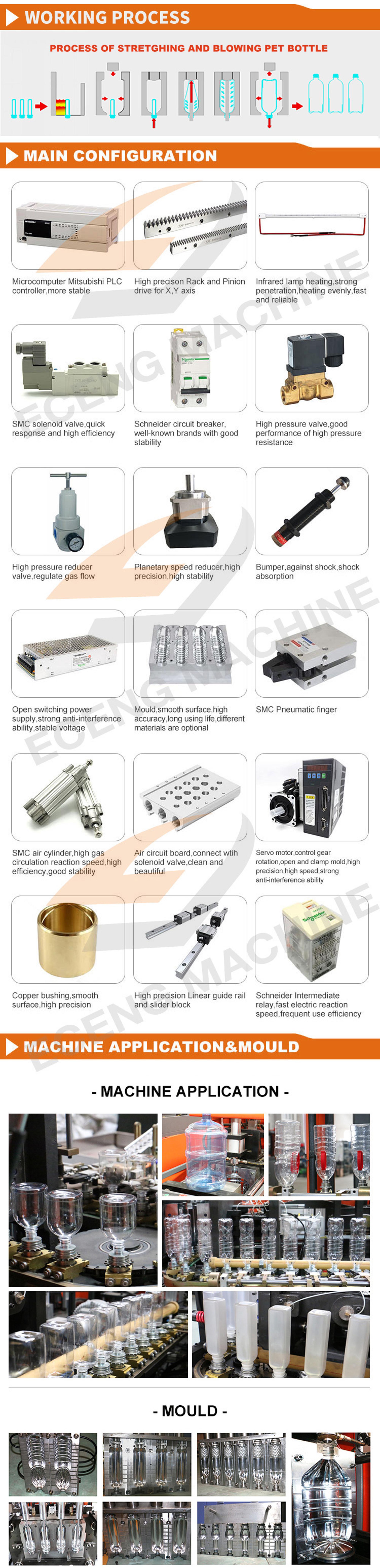plastic bottle blow molding machine to make 5L engine oil bottle