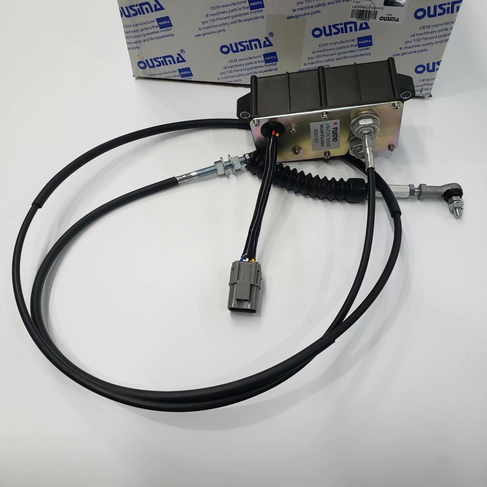 Square Throttle Stepper Motor 523-00008 30513-00008 2.2m For Daewoo Doosan