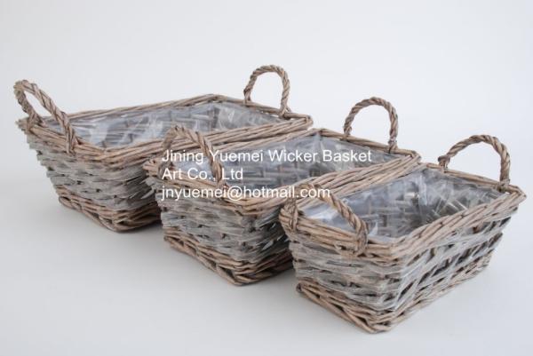 wicker basket manufacturer garden basket set willow plant baskets stock fast