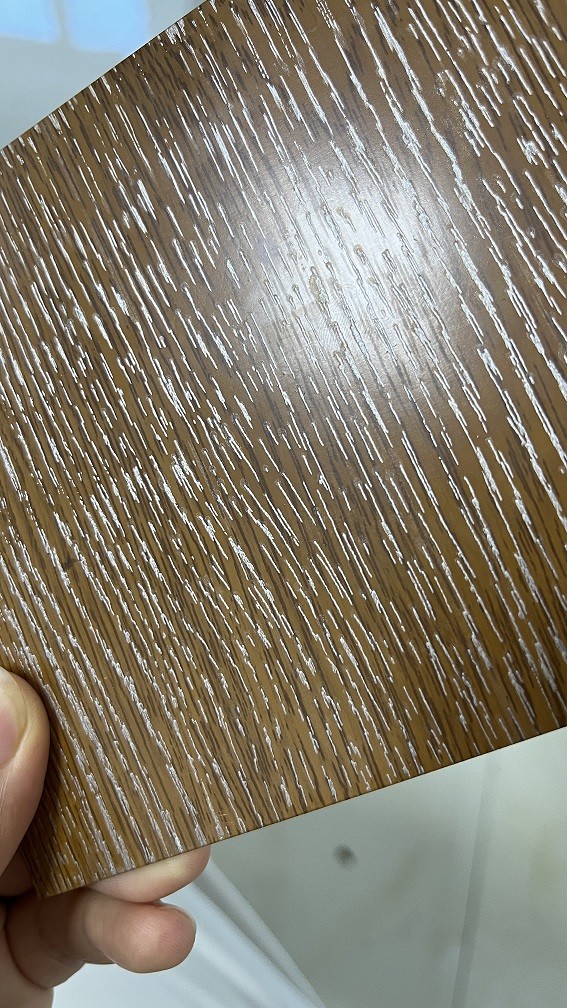 Embossed Wood Grain Steel Metal Sheet Cladding 26Ga HDP