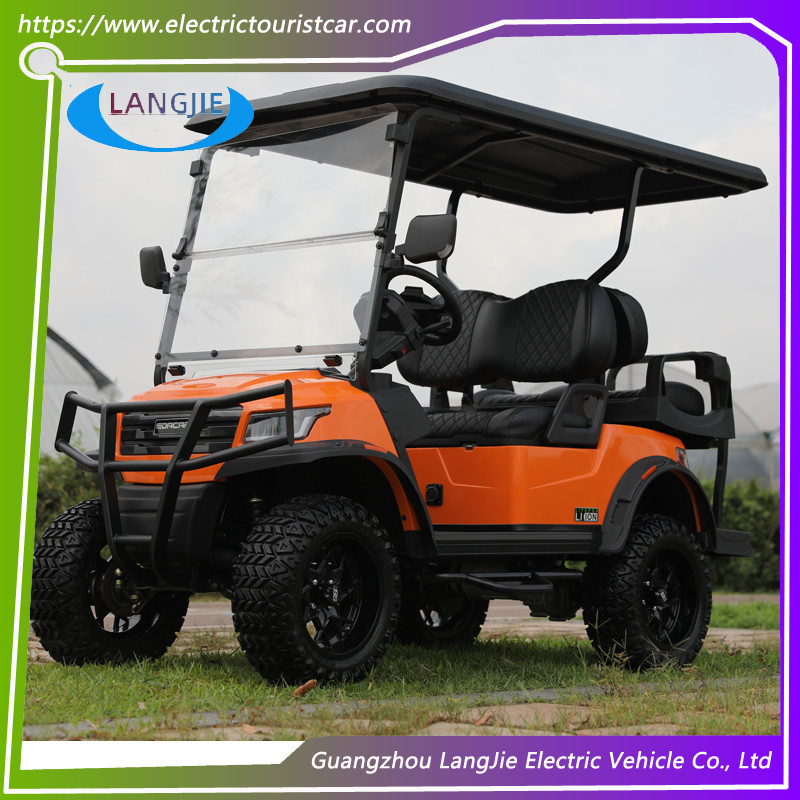 AC Motor Electric Club Car 4 Seater Golf Cart With 30% Climbing Ability Battery-operated