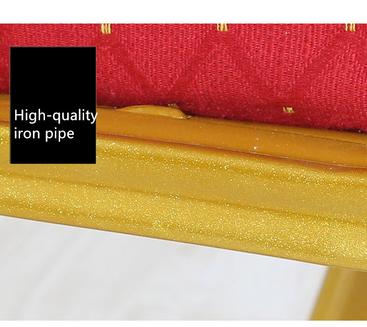 Metal Banquet Restaurant Chairs With Anti Skid Wear Resistant Food Pads