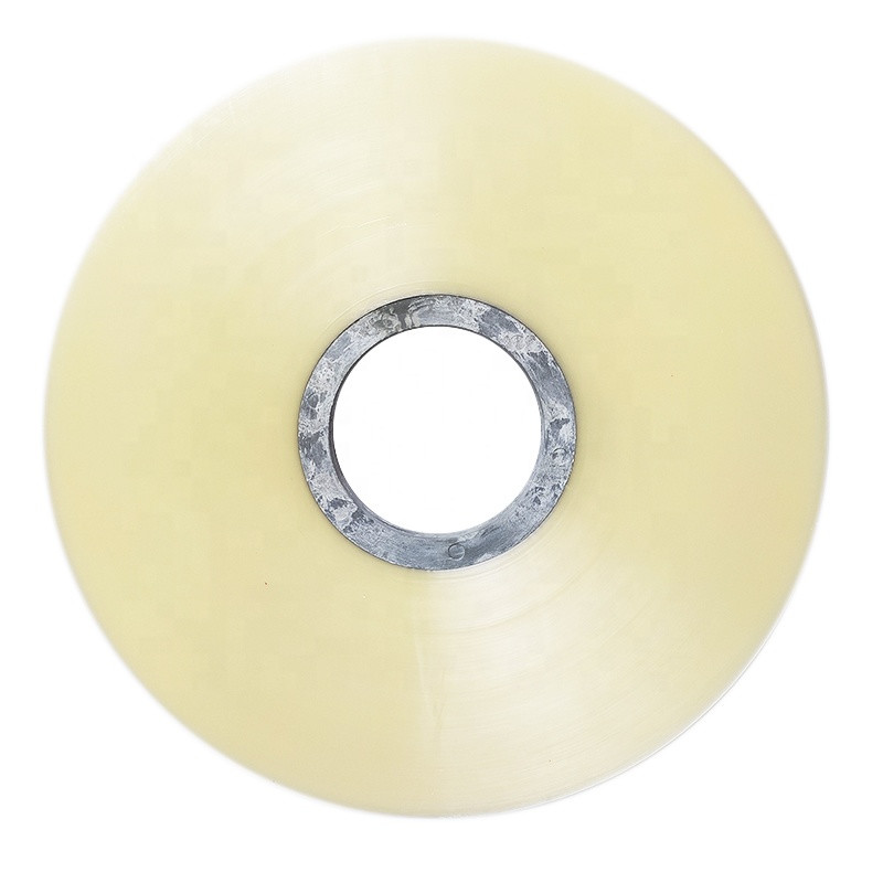 Clear Transparent Plastic Wrap / Stretch Packing Roll OD 65mm 50mm Width 0.03mm Thickness