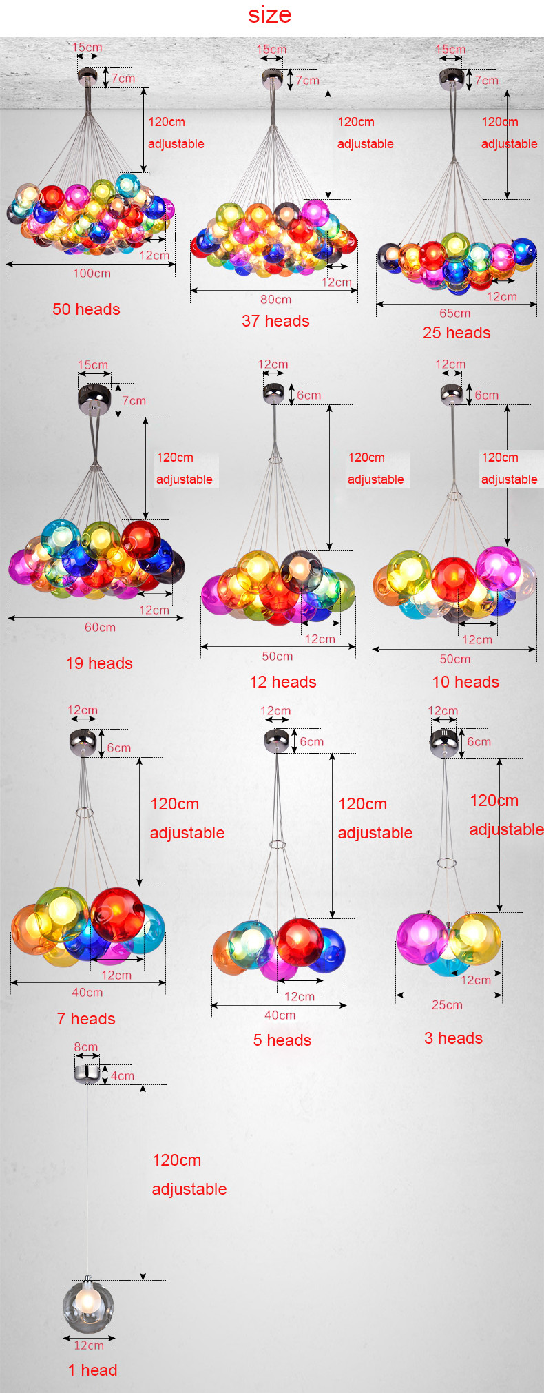 Modern Ball Pendant Light G4 for Living Room Dining Home Decoration 28 Cluster Pendant Light(WH-GP-137)