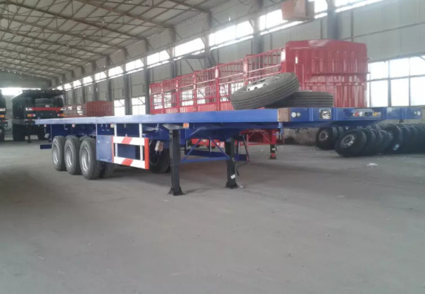 Sinotruk Cimc 40 Ft Van Type Container Box Semi Trailer Trucks With Rear Door 4 Axles