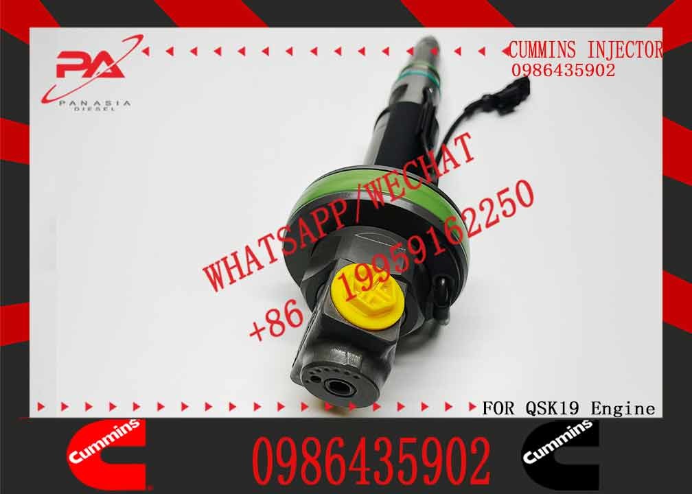 Fuel Injector 0986435902 For Cummins QSK19 QSK38 QSK60