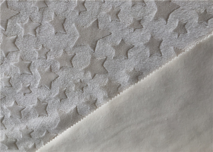 Oeko-Tex Standard 100 Star Pattern Brushed Minky Plush Fabric For Baby