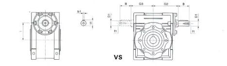 Different Ration Worm Transmission Gearbox Reducer