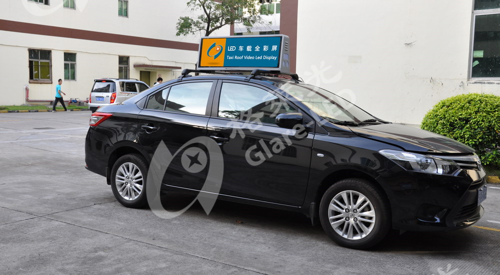 4G P5 Vehicle Top Advertising Taxi Roof Top LED Sign Top Variable Message Display