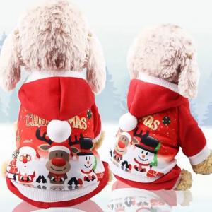 China Cute Dog Christmas Sweater Warm Cozy Stylishly Adorable XS - 2XL Size on sale