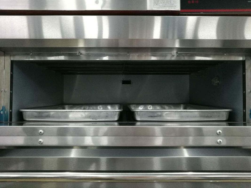 1 Deck Far - Infrared Electric Baking Ovens Stainless Steel Tempered Glass Oven Door With Inner Lightings