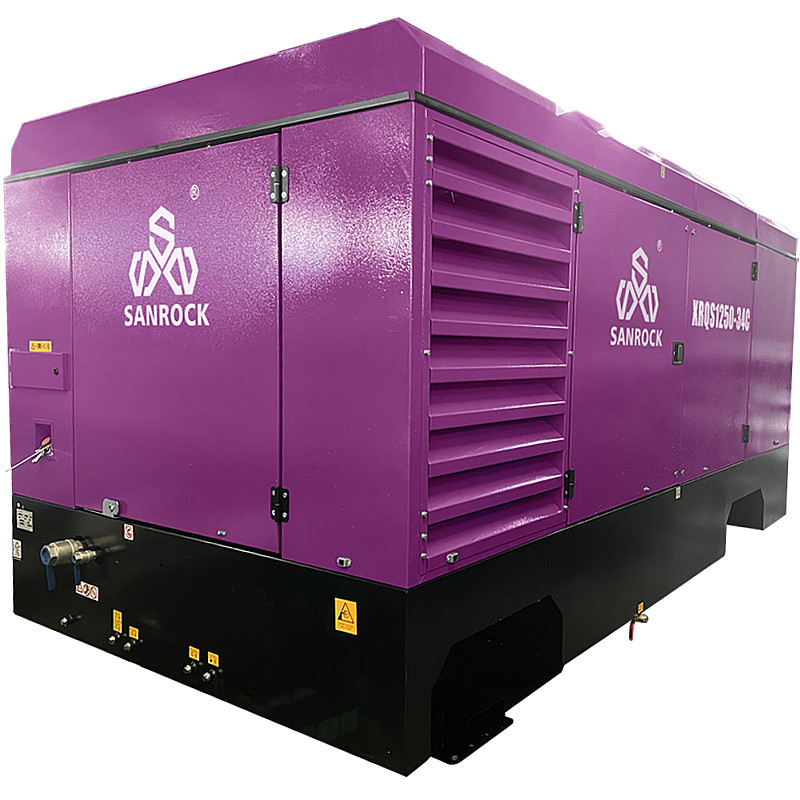 Lubricated Screw Air Compressor Portable Rotary Screw Air Compressor Machine Mining Air Compressor