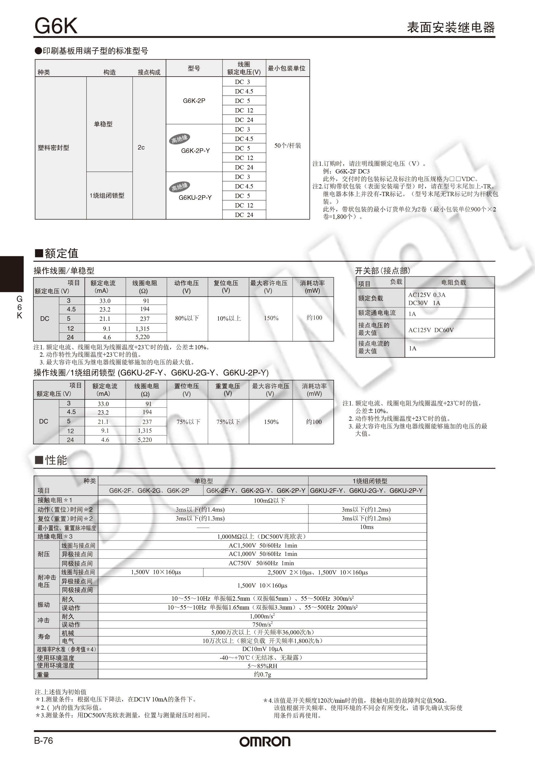 G6K-2F-Y-12VDC Omron orignal new electromagnetic relay G6K-2F-Y-12VDC