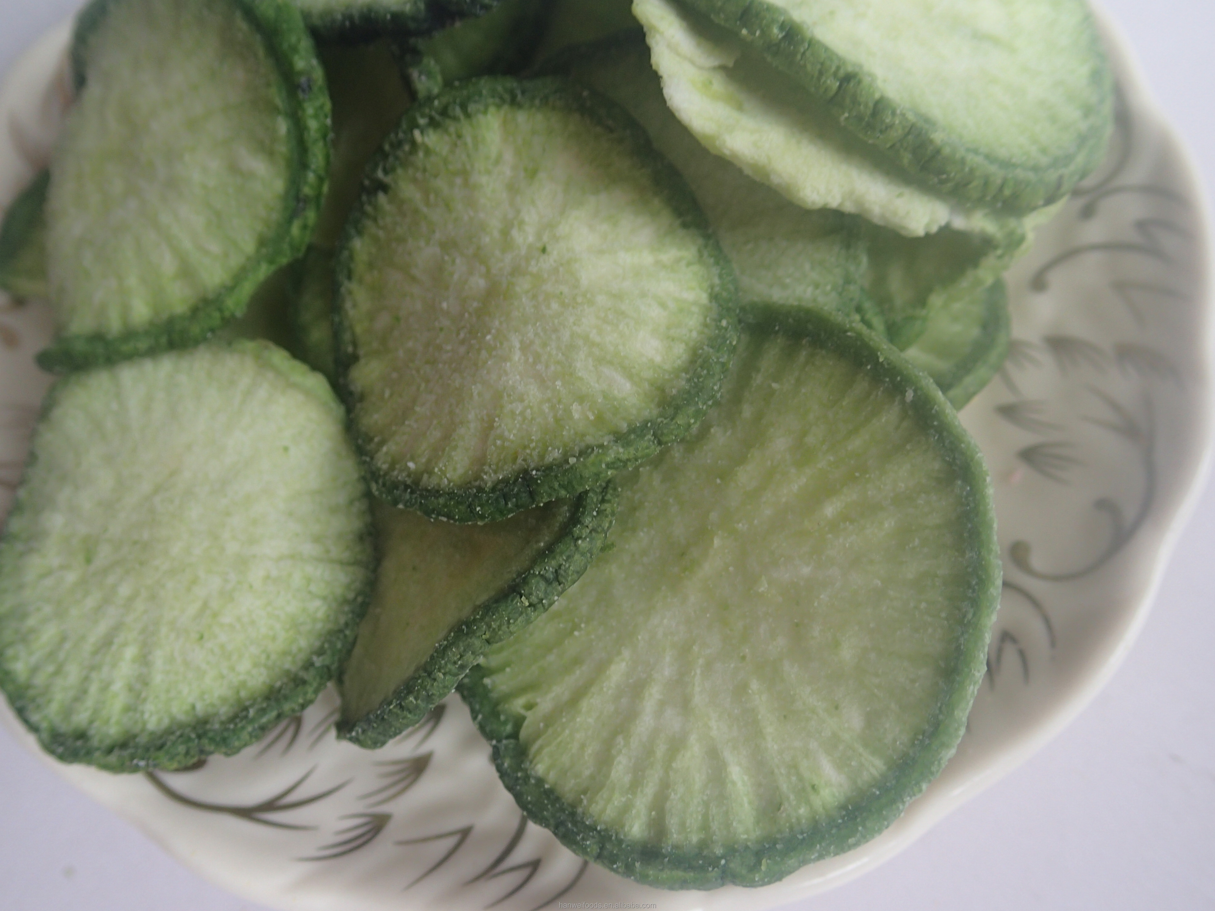 Palm Oil Dried Fruits Vegetables Healthy Crispy Green Radish Chips