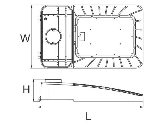 LED Parking Light Dimmable Streetlight Cree Chips 300W 140lm/w 480V Motion Sensor Photocell Opition 5 Year Warranty