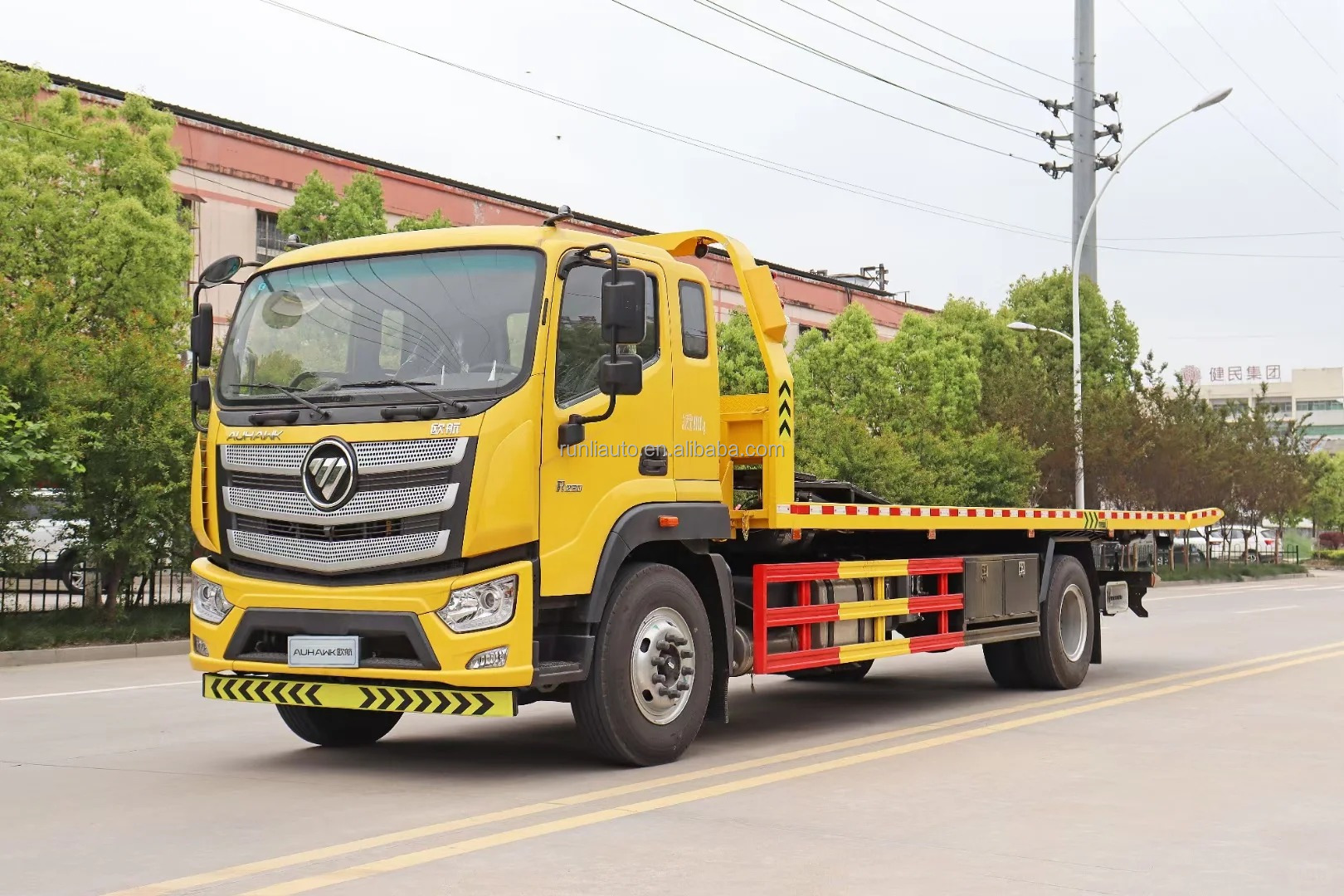 Factory Customized Foton Recovery Truck Heavy Duty 10Ton Flatbed Platform Wrecker Towing Tow Wrecker Truck Tow Wrecker Body