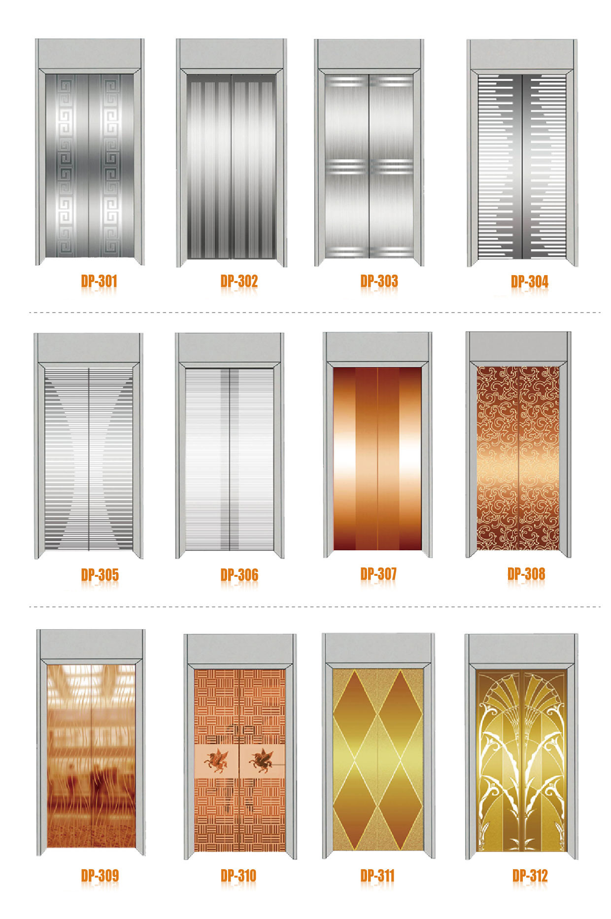 6K HL Custom Stainless Steel Panels Etched 201 304 For Lift Door
