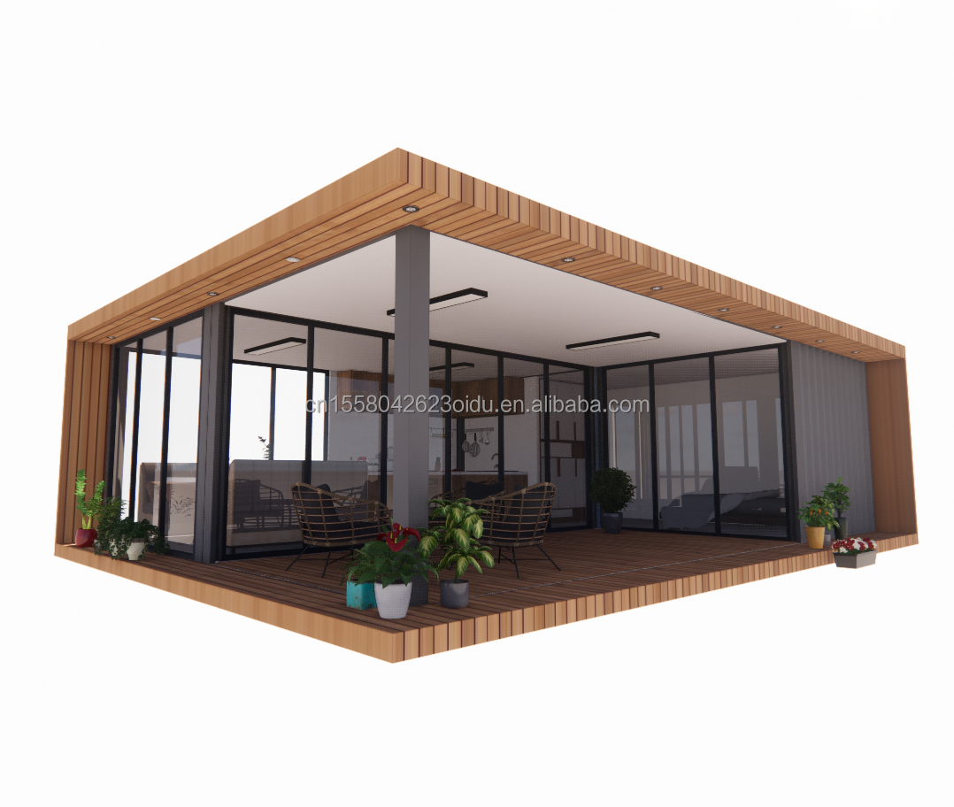 20 Foot Luxury Mobile House with Living and Aluminum Alloy Windows Customized Flat Villas
