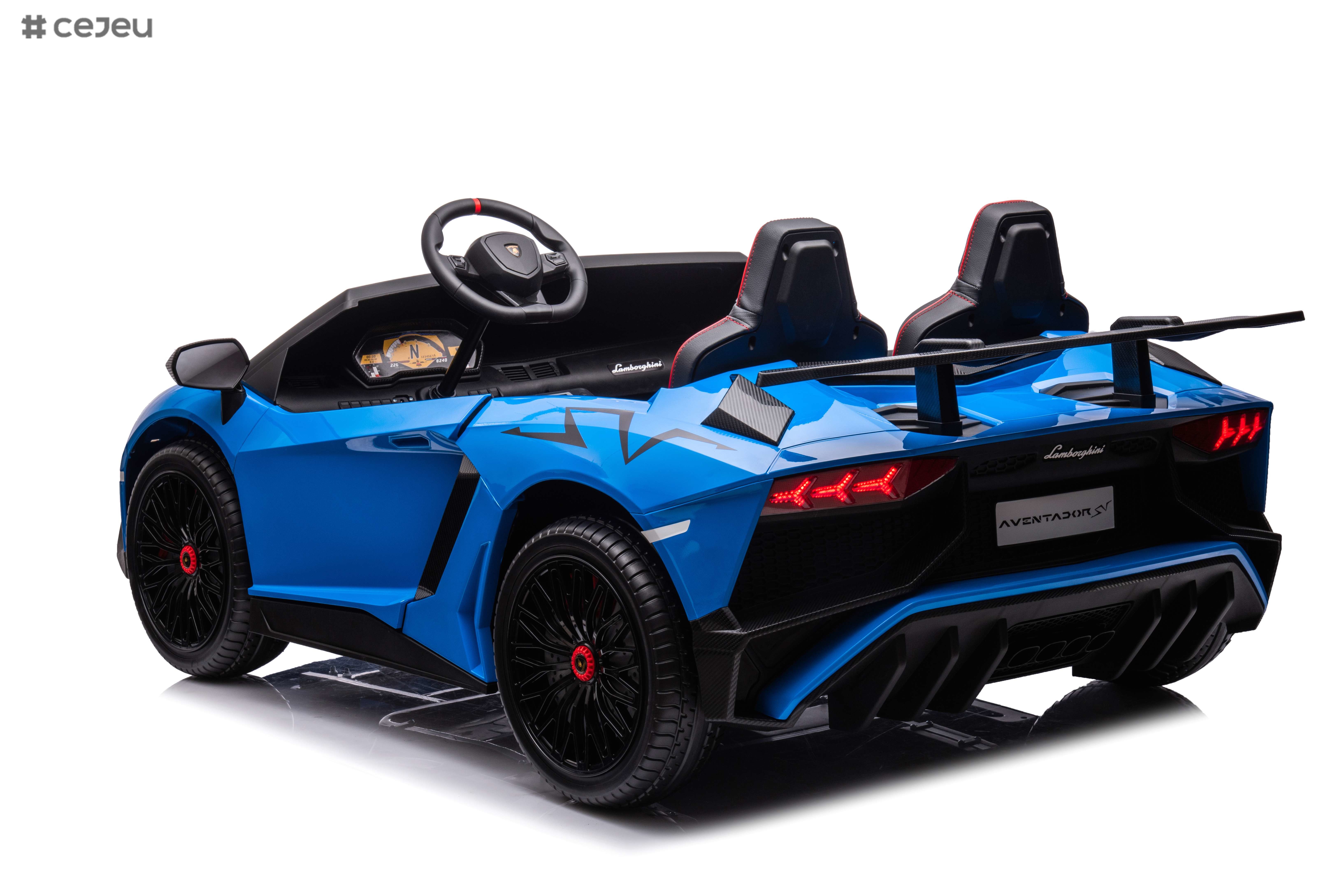 Kids 12V Ride On Licensed Lamborghini Aventador SV Sports Car Toy Parent Control
