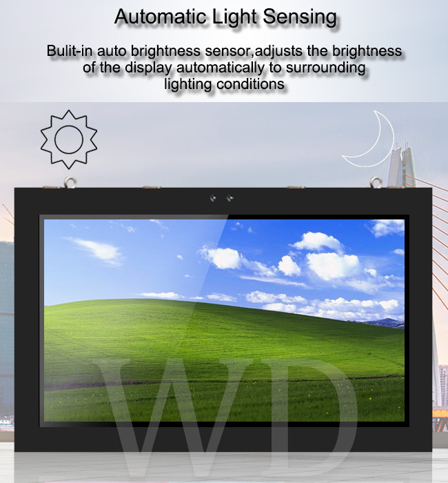 Anti Reflective HD 4K IP65 Waterproof Outdoor Digital Signage Totem