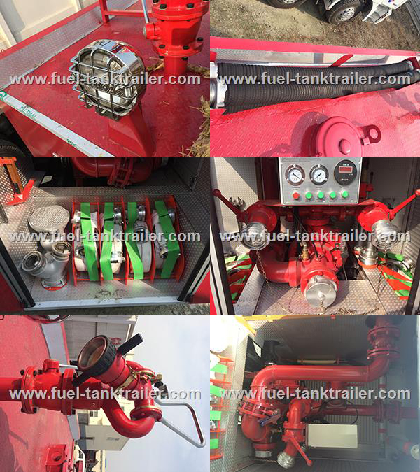 JAC Fire Fighting Vehicle , 4x2 International Fire Truck 120HP 3360mm Wheelbase