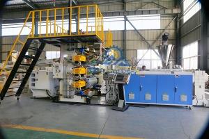China 1220mm Artificial PVC Marble Sheet Making Machine / Extrusion Line 75kW on sale