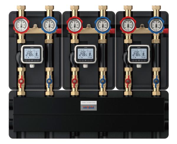 8163-B Multiple Heating Supplies Water Mixing Cogeneration Center Triple-Unit