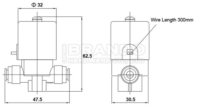 1/4'' 24V Reverse Osmosis RO Solenoid Valve For Water Purifier 1