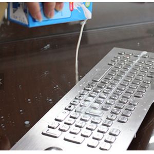 Industrial Waterproof keyboard with Integrated touchpad for Kiosk