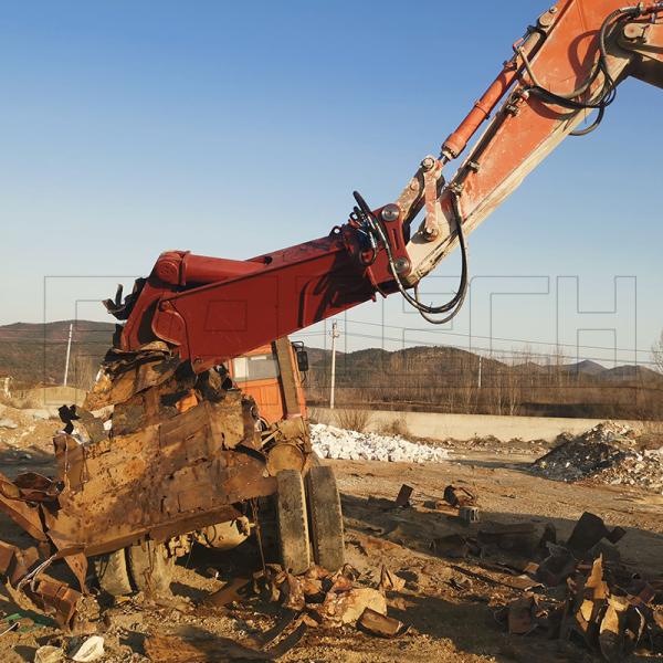 Shear Force, Excavator Shear Attachment For Steel Structure Demolition