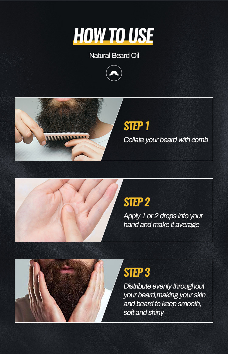 Private Label Beard Growth Oil 30ml Premium Beard Oil For Growth