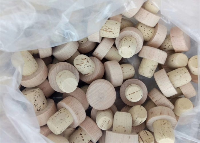 Eco Friendly Natural Vial Cork , Synthetic Test Tube Cork Non Spill Type