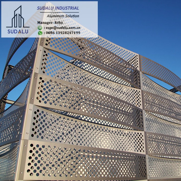 SUDALU 20 Years Guarantee Exterior Cheap Aluminum Laser Cut Cladding Panel from Foshan