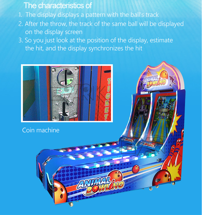 Lottery Machine Interactive Electronic Game Machine Indoor Mini Jungle Bowling Game
