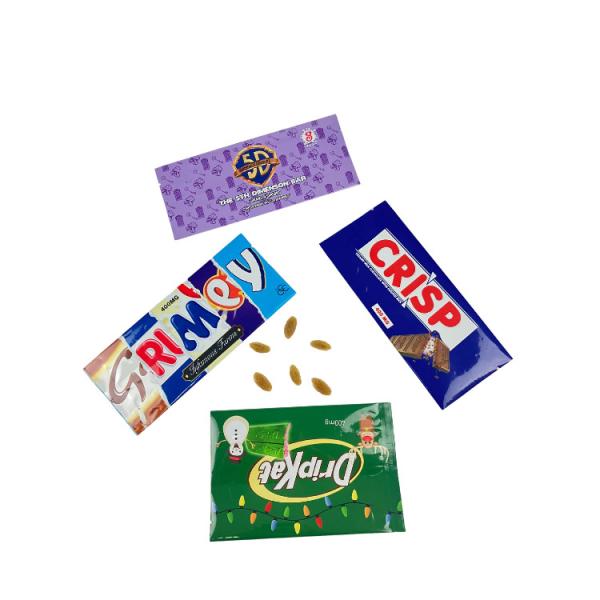 Food Back Side Seal Bag Snack Candy Packaging Chocolate Candy Bar Wrapper